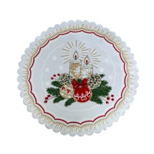 Serwetka świąteczna okrągła fi 35cm – STROIK – różne kolory - obrazek 2