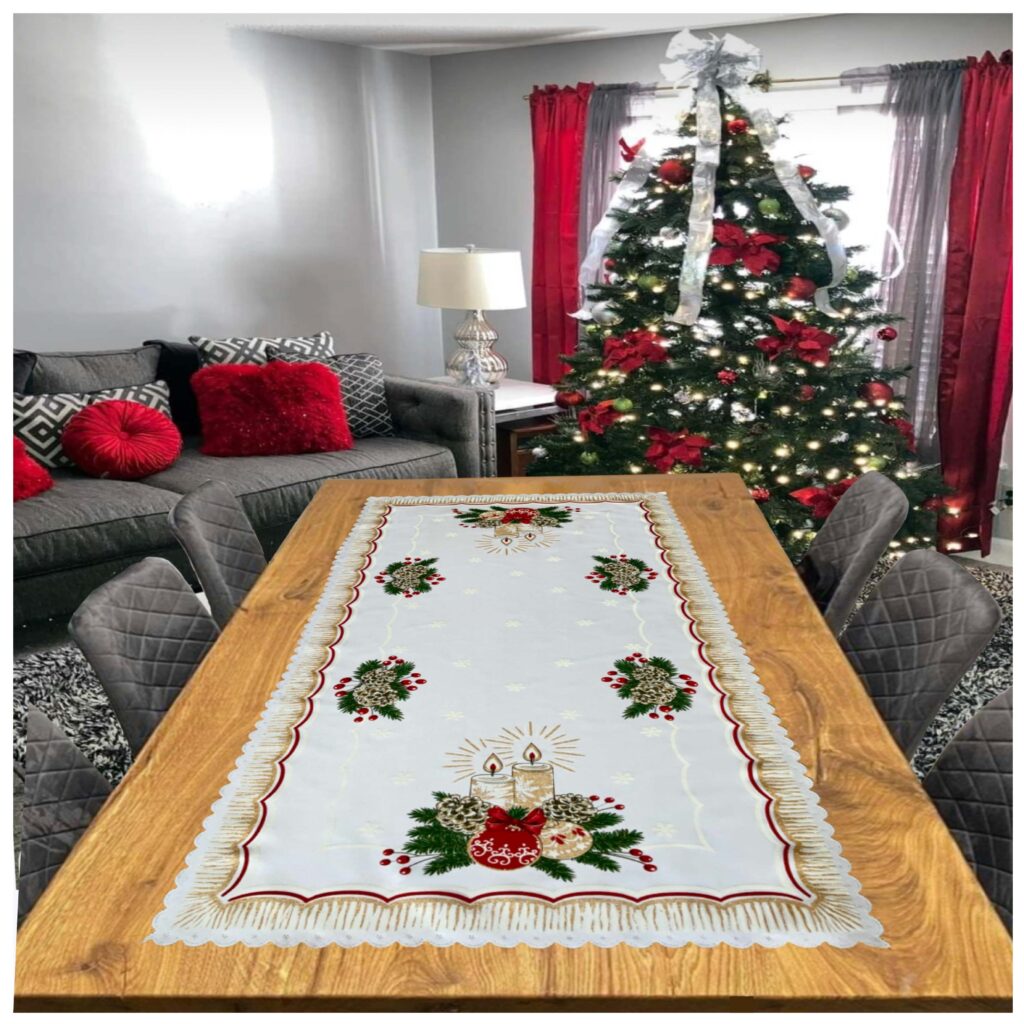 Bieżnik świąteczny 60x120 cm- STROIK– różne kolory