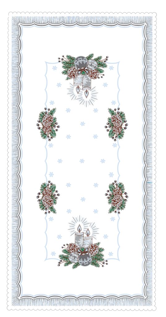 Bieżnik świąteczny 60x120 cm- STROIK– różne kolory