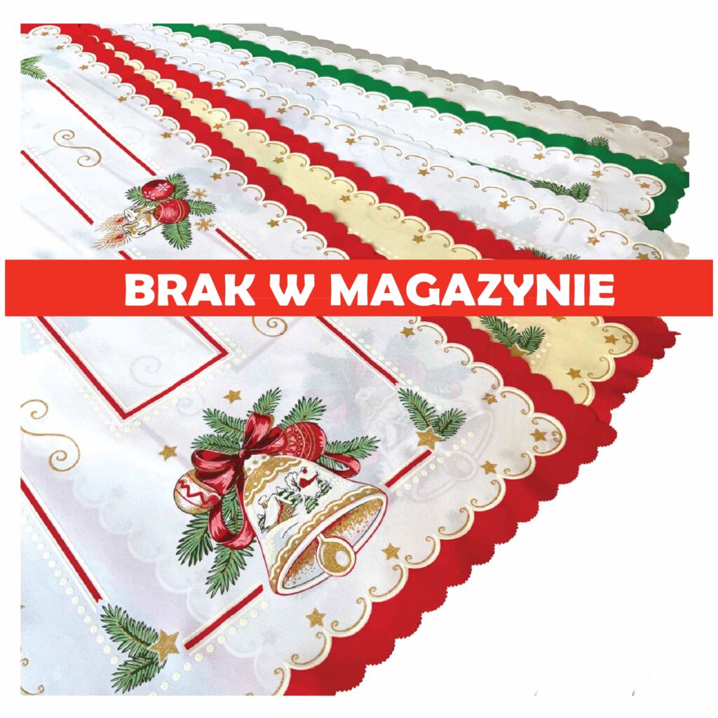 Bieżnik świąteczny DZWONECZEK – różne kolory