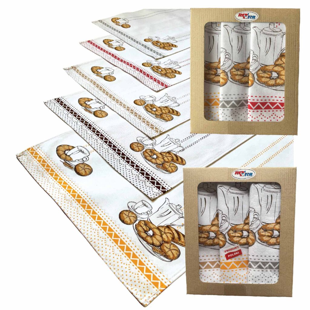 Ściereczka kuchenna CHLEBEK – różne kolory brzegów