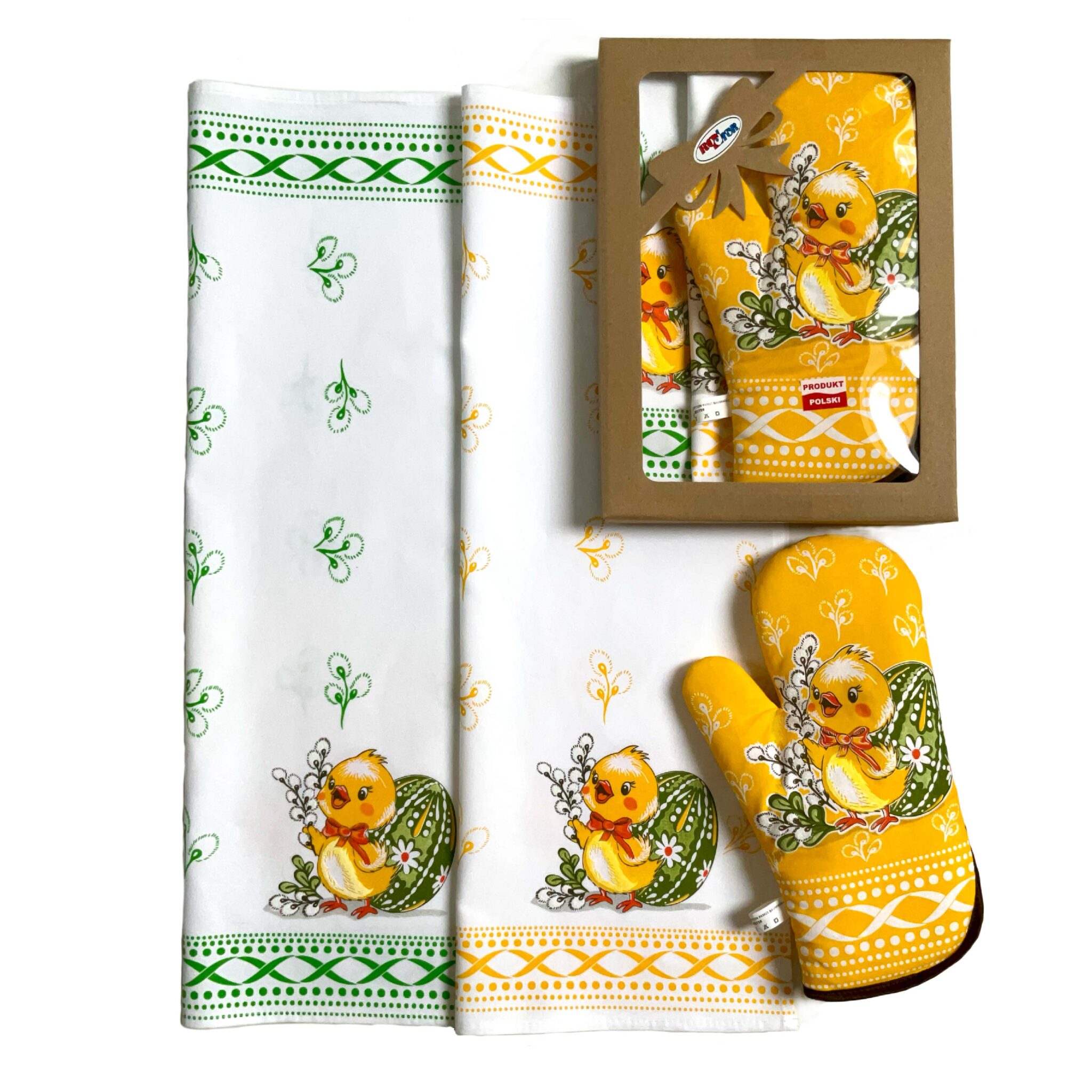 komplet KURKA zółty