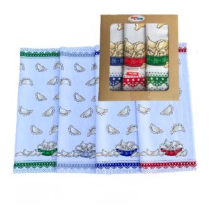 Komplet ściereczek -PIEROGI- różne kolory - obrazek 1