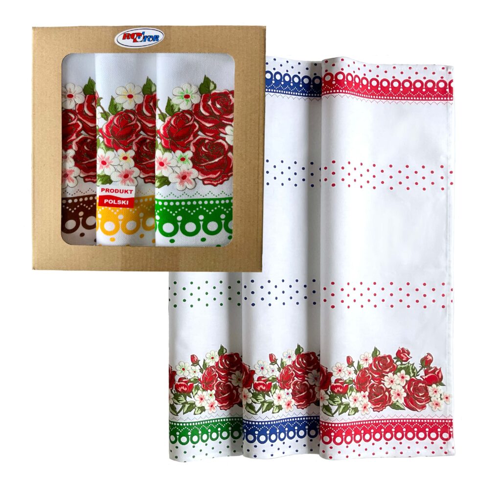 Komplet ściereczek – RÓŻA