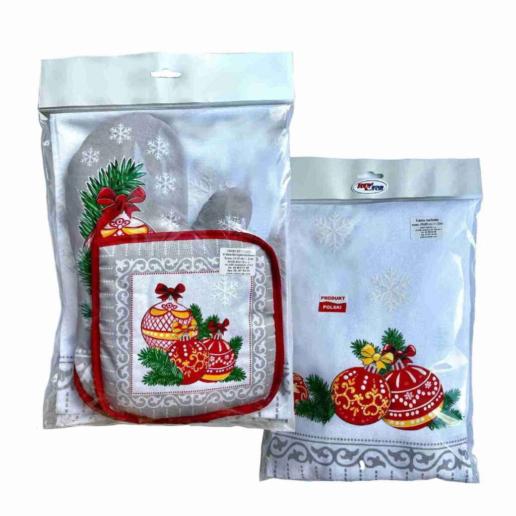 Komplet kuchenny BAŃKI– różne kolory (eurozawieszka)