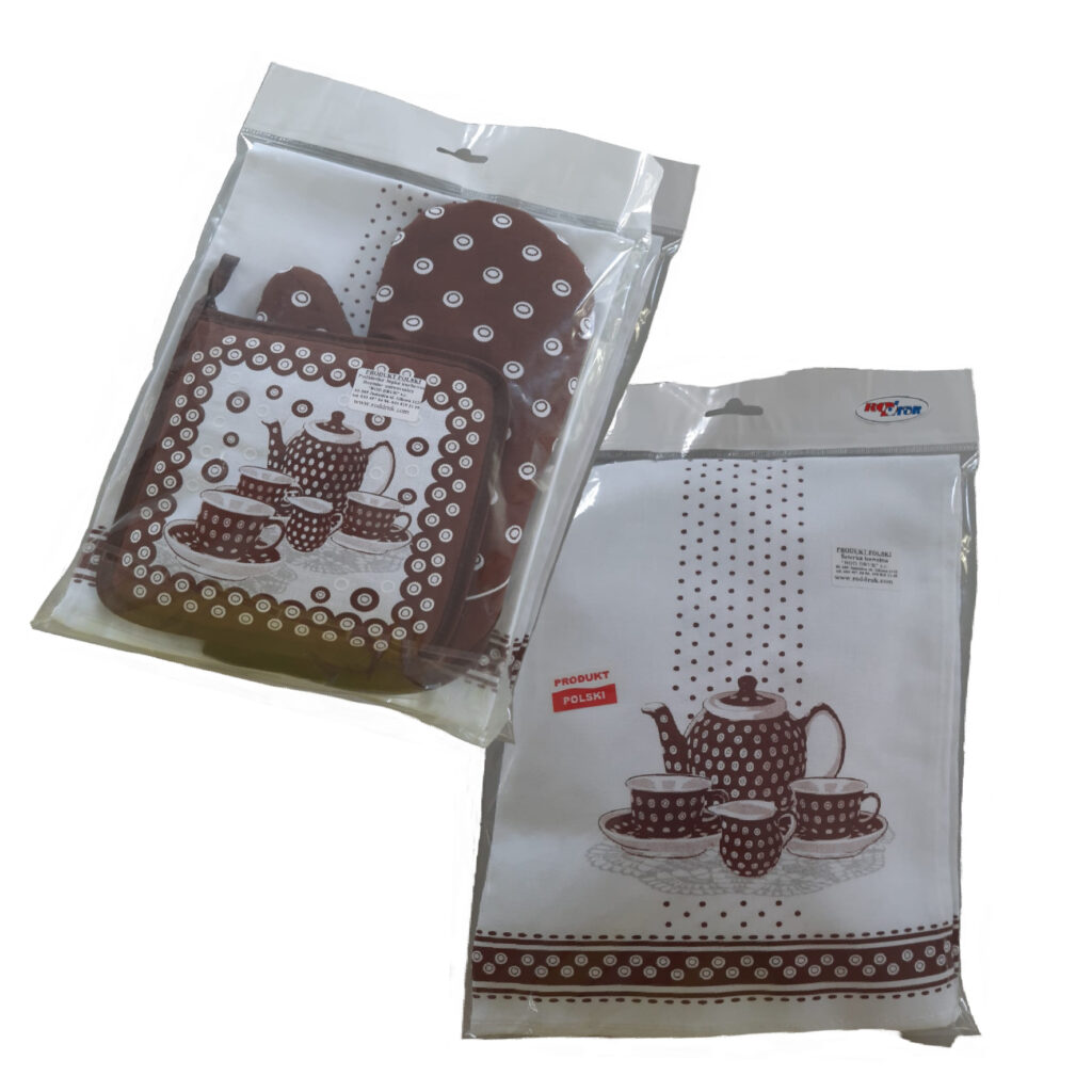 Komplet kuchenny KROPECZKI - różne kolory