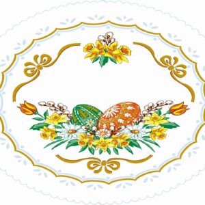 Serwetka owalna STROIK WIELKANOCNY - różne kolory - obrazek 5