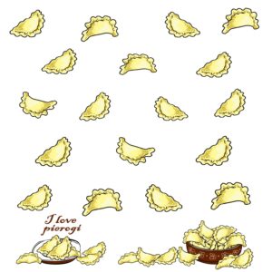 Ściereczka kuchenna PIEROGI – różne kolory - obrazek 4