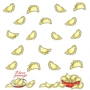 Ściereczka kuchenna PIEROGI – różne kolory - obrazek 5