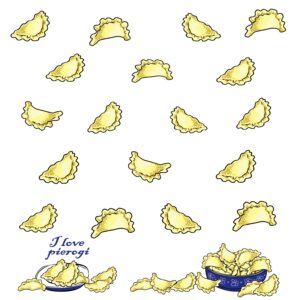 Ściereczka kuchenna PIEROGI – różne kolory - obrazek 6