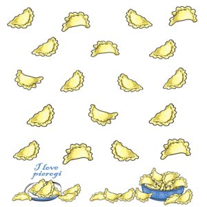Ściereczka kuchenna PIEROGI – różne kolory - obrazek 7