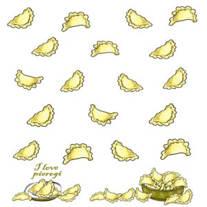 Ściereczka kuchenna PIEROGI – różne kolory - obrazek 8
