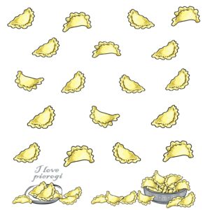 Ściereczka kuchenna PIEROGI – różne kolory - obrazek 9