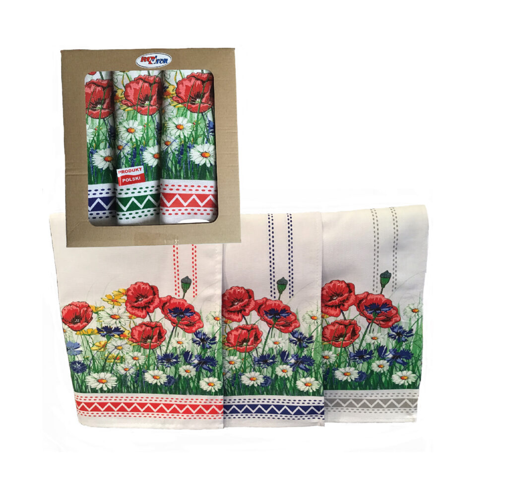 Ściereczka kuchenna POLNE KWIATY - różne kolory