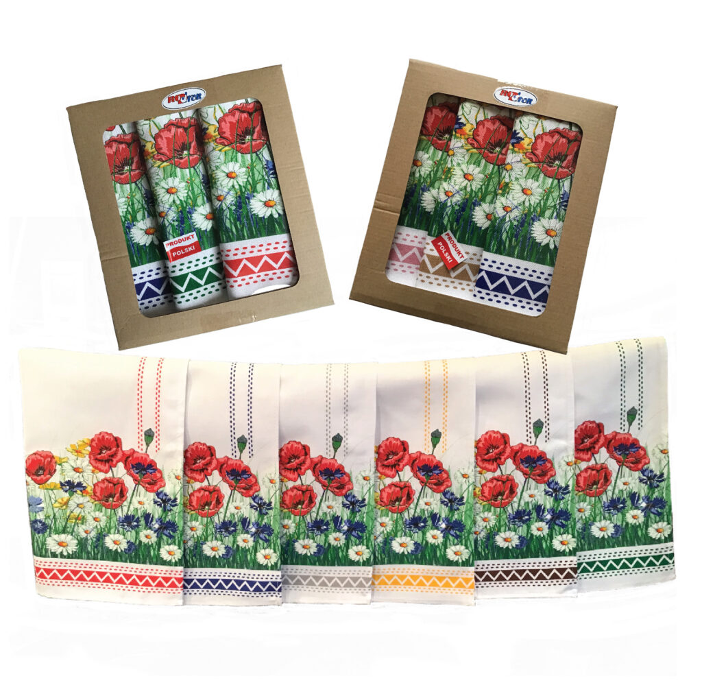 Fartuszek kuchenny KWIATY POLNE - różne kolory
