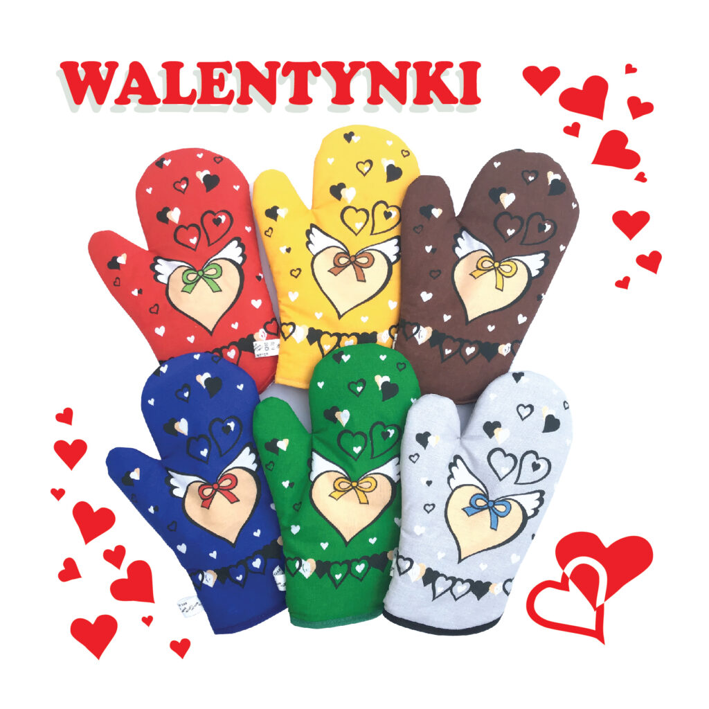Rękawica Walentynkowa - różne kolory